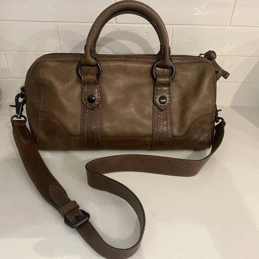 Frye Melissa Brown Leather Shoulder Bag Satchel